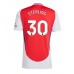 Arsenal Raheem Sterling #30 Domácí Dres 2024-25 Krátkým Rukávem